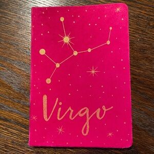 NEW Vibrant Pink Virgo Journal with Gold Constellation
